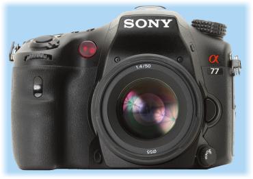 полупрозрачный Sony SLT-A77 с полупрозрачным зеркалом